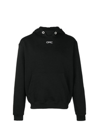 schwarzer Pullover mit einem Kapuze von Omc