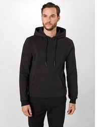 schwarzer Pullover mit einem Kapuze von ONLY & SONS