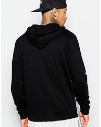 schwarzer Pullover mit einem Kapuze von Asos