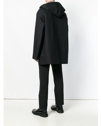 schwarzer Pullover mit einem Kapuze von Jil Sander