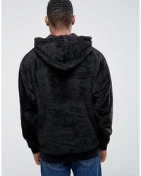 schwarzer Pullover mit einem Kapuze von Asos