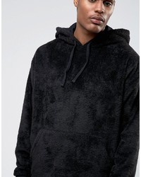 schwarzer Pullover mit einem Kapuze von Asos