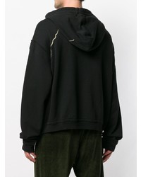 schwarzer Pullover mit einem Kapuze von Haider Ackermann