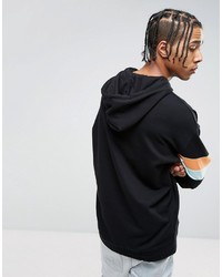 schwarzer Pullover mit einem Kapuze von Asos