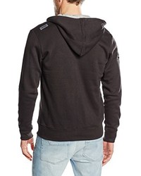 schwarzer Pullover mit einem Kapuze von Oxbow