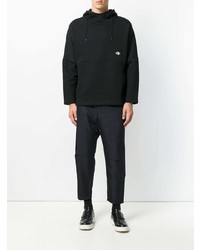 schwarzer Pullover mit einem Kapuze von Oamc