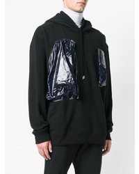 schwarzer Pullover mit einem Kapuze von Calvin Klein 205W39nyc