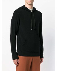 schwarzer Pullover mit einem Kapuze von Maison Flaneur