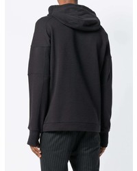 schwarzer Pullover mit einem Kapuze von CP Company