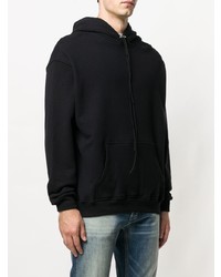 schwarzer Pullover mit einem Kapuze von Represent