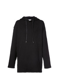 schwarzer Pullover mit einem Kapuze von Private Stock