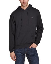 schwarzer Pullover mit einem Kapuze