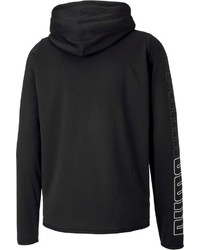 schwarzer Pullover mit einem Kapuze von Puma