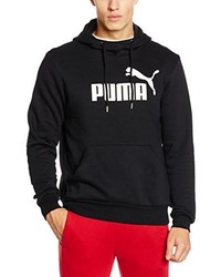 schwarzer Pullover mit einem Kapuze von Puma