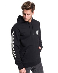 schwarzer Pullover mit einem Kapuze von Quiksilver