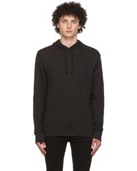 schwarzer Pullover mit einem Kapuze von rag & bone