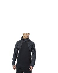 schwarzer Pullover mit einem Kapuze von Reebok