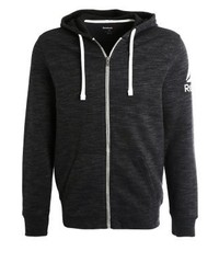 schwarzer Pullover mit einem Kapuze von Reebok