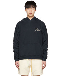 schwarzer Pullover mit einem Kapuze von Rhude