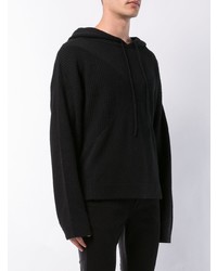 schwarzer Pullover mit einem Kapuze von RtA