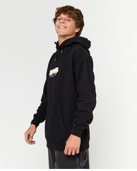 schwarzer Pullover mit einem Kapuze von Rip Curl