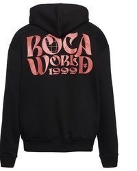 schwarzer Pullover mit einem Kapuze von Rocawear