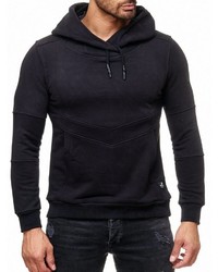 schwarzer Pullover mit einem Kapuze von RUSTY NEAL