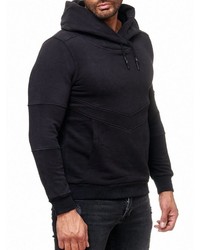 schwarzer Pullover mit einem Kapuze von RUSTY NEAL