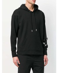 schwarzer Pullover mit einem Kapuze von Diesel