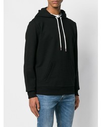 schwarzer Pullover mit einem Kapuze von Diesel