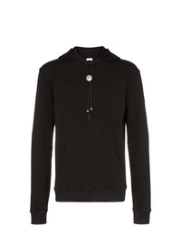 schwarzer Pullover mit einem Kapuze von Saint Laurent