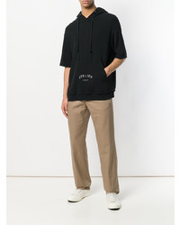 schwarzer Pullover mit einem Kapuze von Maison Margiela