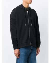 schwarzer Pullover mit einem Kapuze von Diesel