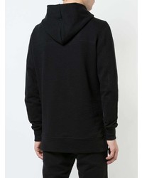 schwarzer Pullover mit einem Kapuze von John Elliott