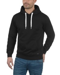 schwarzer Pullover mit einem Kapuze von Solid