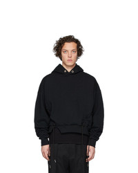 schwarzer Pullover mit einem Kapuze von Spencer Badu