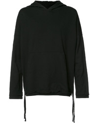 schwarzer Pullover mit einem Kapuze von Stampd