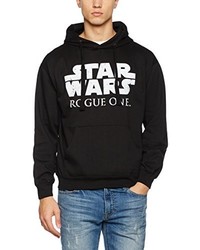 schwarzer Pullover mit einem Kapuze von Star Wars