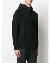 schwarzer Pullover mit einem Kapuze von rag & bone