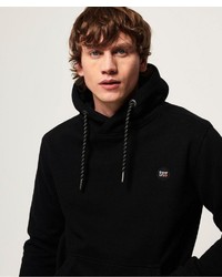 schwarzer Pullover mit einem Kapuze von Superdry