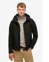 schwarzer Pullover mit einem Kapuze von Superdry