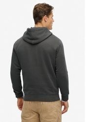 schwarzer Pullover mit einem Kapuze von Superdry