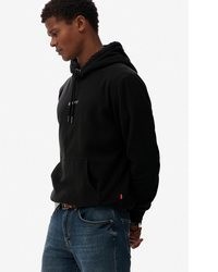 schwarzer Pullover mit einem Kapuze von Superdry