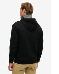 schwarzer Pullover mit einem Kapuze von Superdry