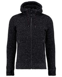schwarzer Pullover mit einem Kapuze von Superdry