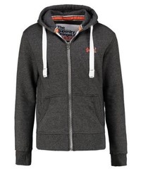 schwarzer Pullover mit einem Kapuze von Superdry