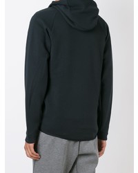 schwarzer Pullover mit einem Kapuze von Nike