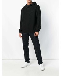 schwarzer Pullover mit einem Kapuze von Ten C
