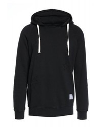 schwarzer Pullover mit einem Kapuze von The Editor