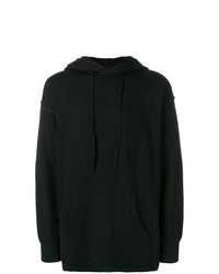 schwarzer Pullover mit einem Kapuze von The Viridi-anne